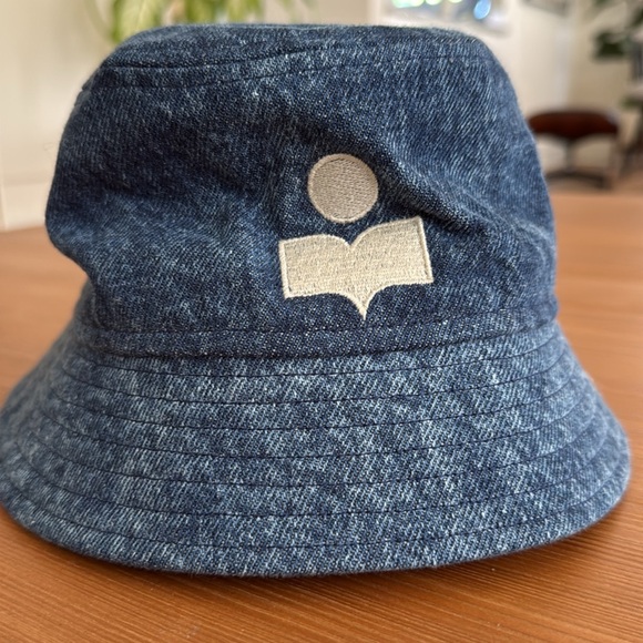 Isabel Marant Haley Denim Bucket Hat - Picture 3 of 4